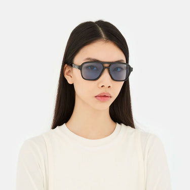 RetroSuperFuture Okulary Przeciwsłoneczne Maneval Black Cat 0JT Nero/Blu Unisex 3