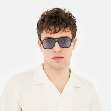 RetroSuperFuture Okulary Przeciwsłoneczne Maneval Black Cat 0JT Nero/Blu Unisex 1