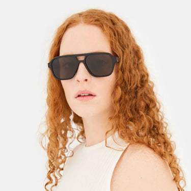 RetroSuperFuture Okulary Przeciwsłoneczne Maneval Black PEZ Nero/Nero Unisex 6