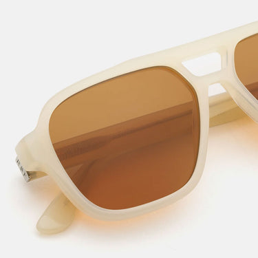 RetroSuperFuture Okulary Przeciwsłoneczne Maneval Cremoso T7H Beżowy/Brązowy Unisex 4