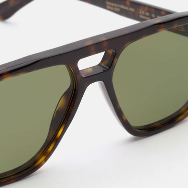 RetroSuperFuture Okulary Przeciwsłoneczne Maneval Havana ZJC Brązowo/Zielone Unisex 3