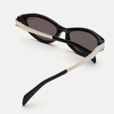 RetroSuperFuture Occhiali da Sole Solazu Black & Silver QYE Argento/Nero Unisex