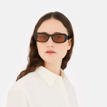 RetroSuperFuture Occhiali da Sole Sugo Refined PJV Nero Arancione Unisex 4