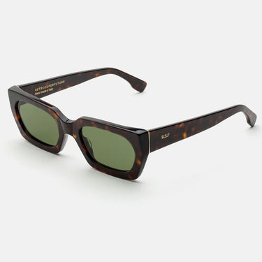 RetroSuperFuture Okulary Przeciwsłoneczne Teddy 3627 9RZ Havana/Verde Unisex 2