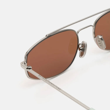 RetroSuperFuture Okulary Przeciwsłoneczne Tema 2.0 Bordeaux X4G Srebrny/Brązowy Cieniowany Unisex