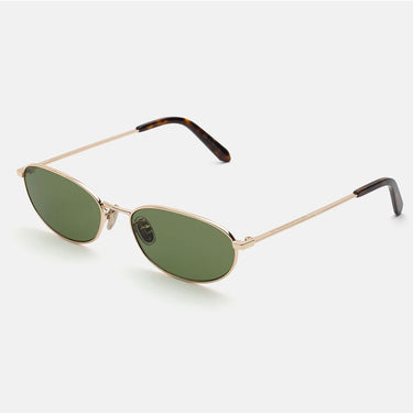 RetroSuperFuture Okulary Przeciwsłoneczne Uovo Classico GI9 Złoto/Zielony Unisex 2