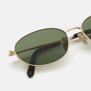 RetroSuperFuture Okulary Przeciwsłoneczne Uovo Classico GI9 Złoto/Zielony Unisex 3