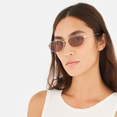 RetroSuperFuture Okulary Przeciwsłoneczne Uovo Graffiato V21 Złoto/Czerwony Unisex 4