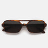 RetroSuperFuture Lunettes de Soleil Vico Havana Rayé XDK Marron/Gris Foncé Unisexe
