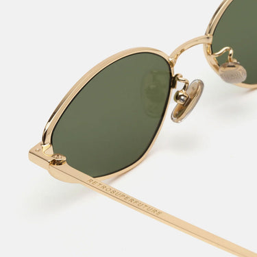 RetroSuperFuture Occhiali da Sole Zyra Classic VGI Oro Verde Unisex 3