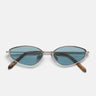 RetroSuperFuture Occhiali da Sole Zyra Graffiato COC Argento Azzurro Unisex  
