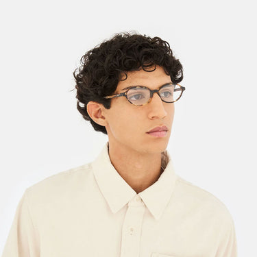 RetroSuperFuture Occhiali da Vista Numero 04 Burnt Havana QNC Marrone Trasparente Unisex  5