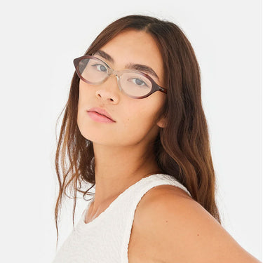 RetroSuperFuture Occhiali da Vista Numero 145 Side Fade CMF Marrone Trasparente Trasparente Unisex 5