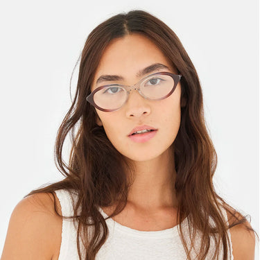 RetroSuperFuture Occhiali da Vista Numero 145 Side Fade CMF Marrone Trasparente Trasparente Unisex 3