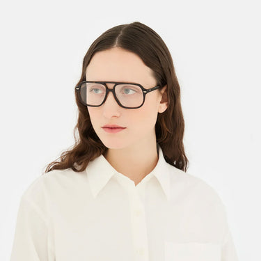  RetroSuperFuture Occhiali da Vista Numero 152 3627 3KO Marrone Trasparente Unisex 5
