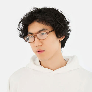RetroSuperFuture Occhiali da Vista Numero 153 Cola 2P0 Marrone Chiaro Trasparente Unisex 4