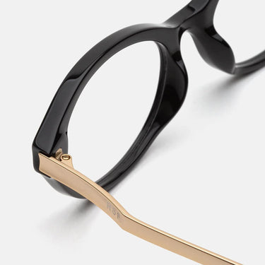 RetroSuperFuture Occhiali da Vista Numero 155 Nero & Oro 6YW Oro Nero/Trasparente Unisex