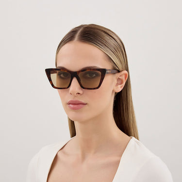 Saint Laurent Gafas de Sol SL 276 MICA 064 New Wave Marrón/Marrón Mujer