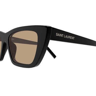 Saint Laurent Occhiali da Sole SL 276 MICA 066 New Wave Nero/Marrone Donna 3