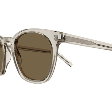 Saint Laurent Occhiali da Sole SL 28 047 Beige/Marrone Unisex 2