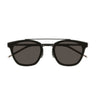 Saint Laurent Okulary Przeciwsłoneczne SL 28 METAL 001 Czarny Szary Unisex