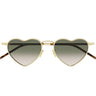 Saint Laurent Lunettes de Soleil SL 301 LOULOU 011 Lou Lou Or/Vert Dégradé Unisexe