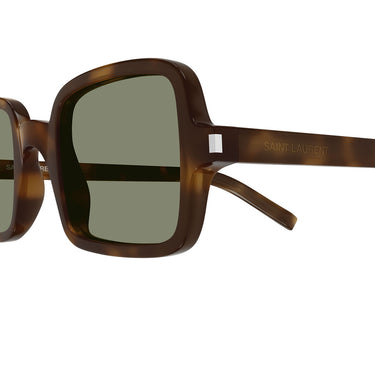 Saint Laurent Occhiali da Sole SL 332 002 Marrone Verde Unisex 3