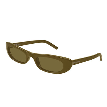Saint Laurent Occhiali da Sole SL 557 SHADE 006 Verde Fango/Marrone Donna 1
