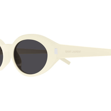 Saint Laurent Okulary Przeciwsłoneczne SL 567 005 Kość Słoniowa/Szary Unisex 3