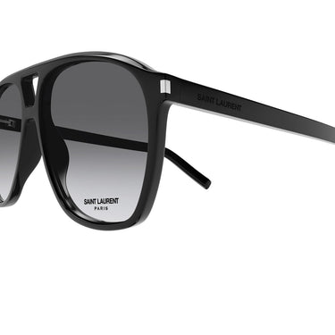 Saint Laurent Sonnenbrille SL 596 DUNE 006 Schwarz/Grau Damen 3