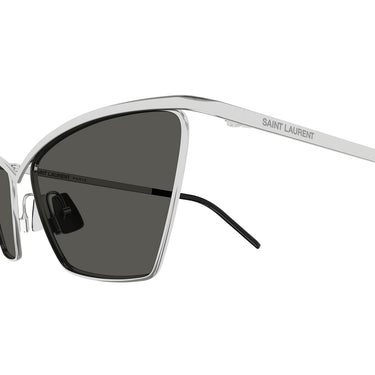 Saint Laurent Okulary Przeciwsłoneczne SL 637 002 Srebrno-Szary Damskie 2