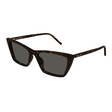 Saint Laurent Okulary Przeciwsłoneczne SL 737 MICA THIN 002 Havana/Grigio Damskie 2