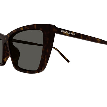 Saint Laurent Okulary Przeciwsłoneczne SL 737 MICA THIN 002 Havana/Grigio Damskie 3