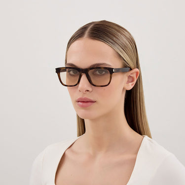 Saint Laurent Okulary Przeciwsłoneczne SL 819 008 Brązowy Żółty Damskie 4