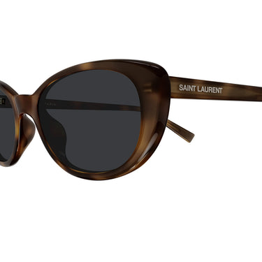 Saint Laurent Okulary Przeciwsłoneczne SL 822 002 Brązowo-Szare Damskie 3