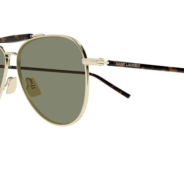 Saint Laurent Occhiali da Sole SL 864 003 Oro Marrone Verde Unisex 3