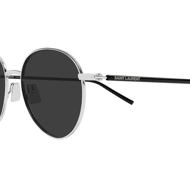 Saint Laurent Occhiali da Sole SL 865 002 Argento/Grigio Unisex 4