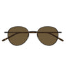 Saint Laurent Occhiali da Sole SL 865 004 Rutenio Marrone Marrone Unisex