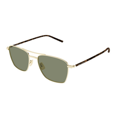 Saint Laurent Occhiali da Sole SL 866 003 Oro Marrone/Verde Unisex 1