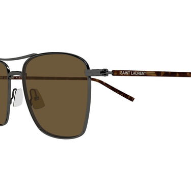 Saint Laurent Occhiali da Sole SL 866 004 Rutenio Marrone Marrone Unisex 2