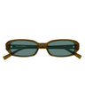 Saint Laurent Occhiali da Sole SL 872 ERIN 007 Marrone/Verde Donna