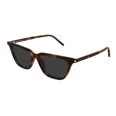 Saint Laurent Occhiali da Sole SL 889 SULPICE THIN 003 Marrone Chiaro Grigio Donna 2