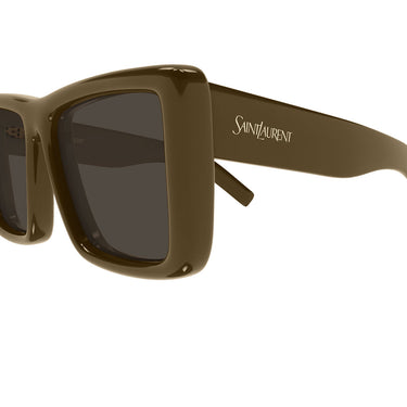Saint Laurent Occhiali da Sole SL 900 HOWL 006 Marrone Marrone Scuro Donna  3