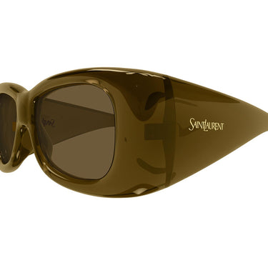 Saint Laurent Occhiali da Sole SL 901 HOWL 004 Marrone/Marrone Unisex 2