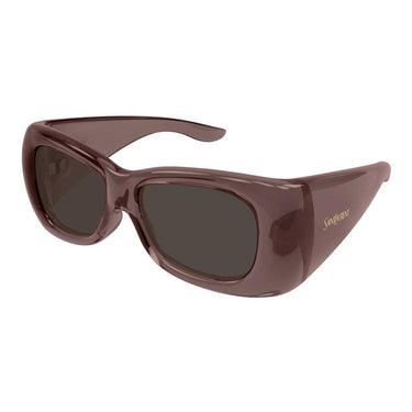 Saint Laurent Occhiali da Sole SL 901 HOWL 016 Rosso/Marrone Unisex 1