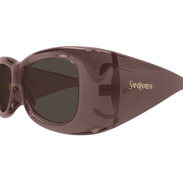 Saint Laurent Occhiali da Sole SL 901 HOWL 016 Rosso/Marrone Unisex 2