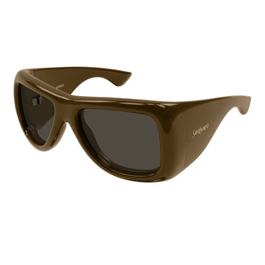 Saint Laurent Occhiali da Sole SL 902 HOWL 006 Marrone Marrone Scuro Unisex 2