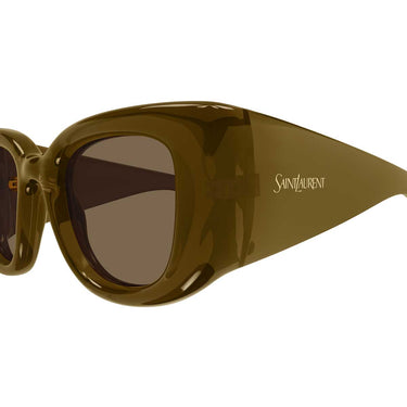 Saint Laurent Occhiali da Sole SL 903 HOWL 004 Marrone/Marrone Unisex 3