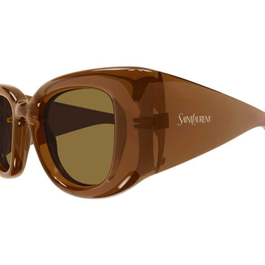 Saint Laurent Occhiali da Sole SL 903 HOWL 007 Marrone Trasparente/Marrone Unisex 2