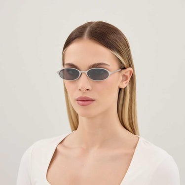 Saint Laurent Occhiali da Sole SL 935 002 Argento/Argento Donna Polarizzati 4